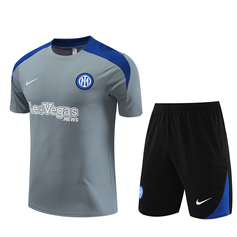 AAA Quality Inter Milan 23/24 Grey/Blue Training Kit Jersey